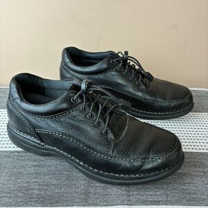 Rockport Mens Black Leather Shoes Lock Laces Size 7.5 M
